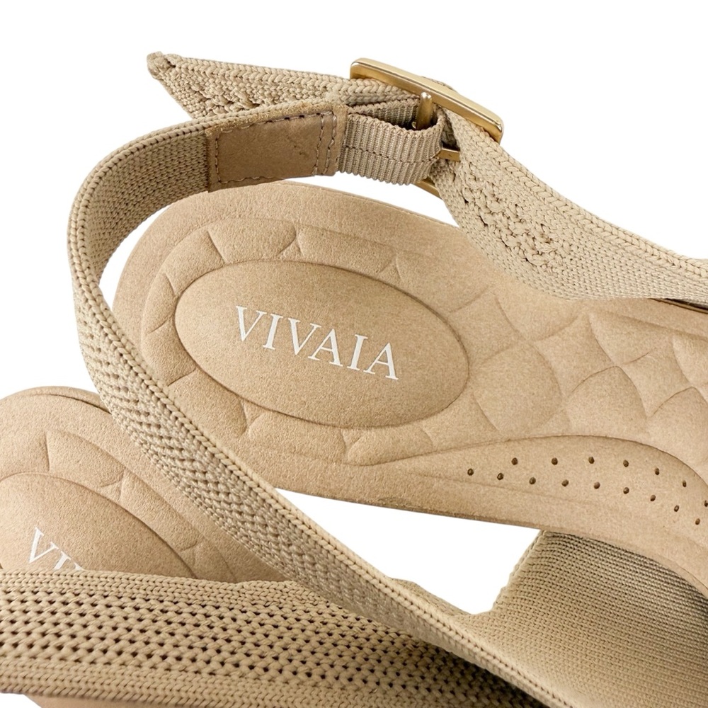 VIVAIA Women's Slingback Pointed-Toe Heels in Almond - Picture 14 of 16